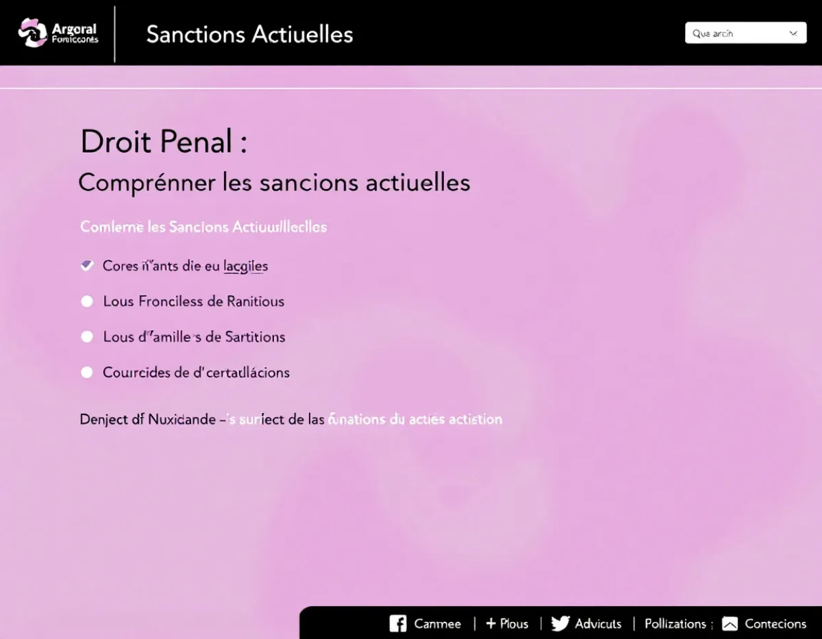Droit Pénal : Comprendre les Sanctions Actuelles